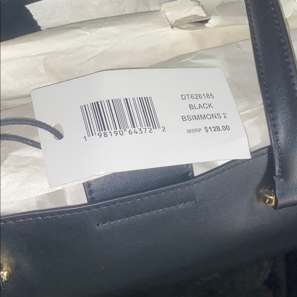 Steve Madden Black Tote with Bag-charm Set NWT - Picture 5 of 11